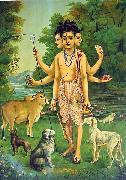 Raja Ravi Varma Dattatreya painting